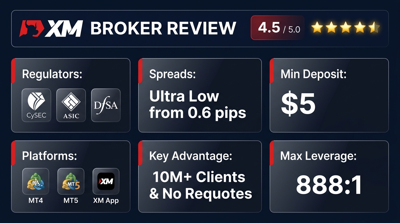 XM Broker Review Rating and Features Scorecard